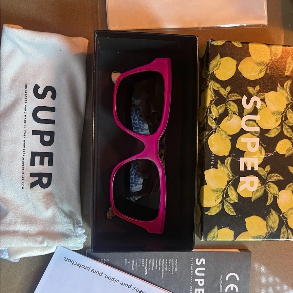 RETROSUPERFUTURE Hot Pink Sunglasses